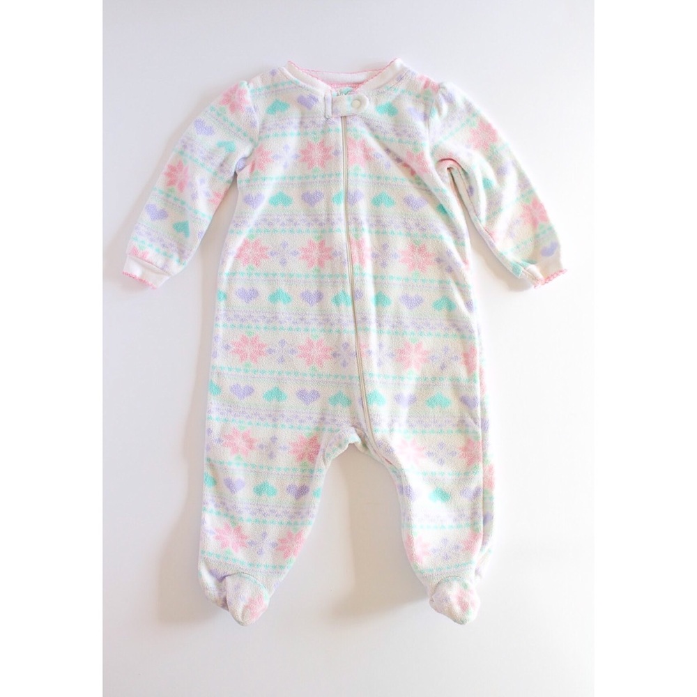 🌸4 for $16🌸 Baby Girls Footed Pajamas